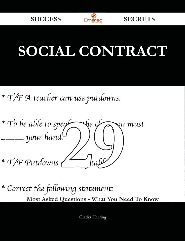 Social contract 29 Success Secrets - 29 Most Asked Questions On Social contract - What You Need To Know