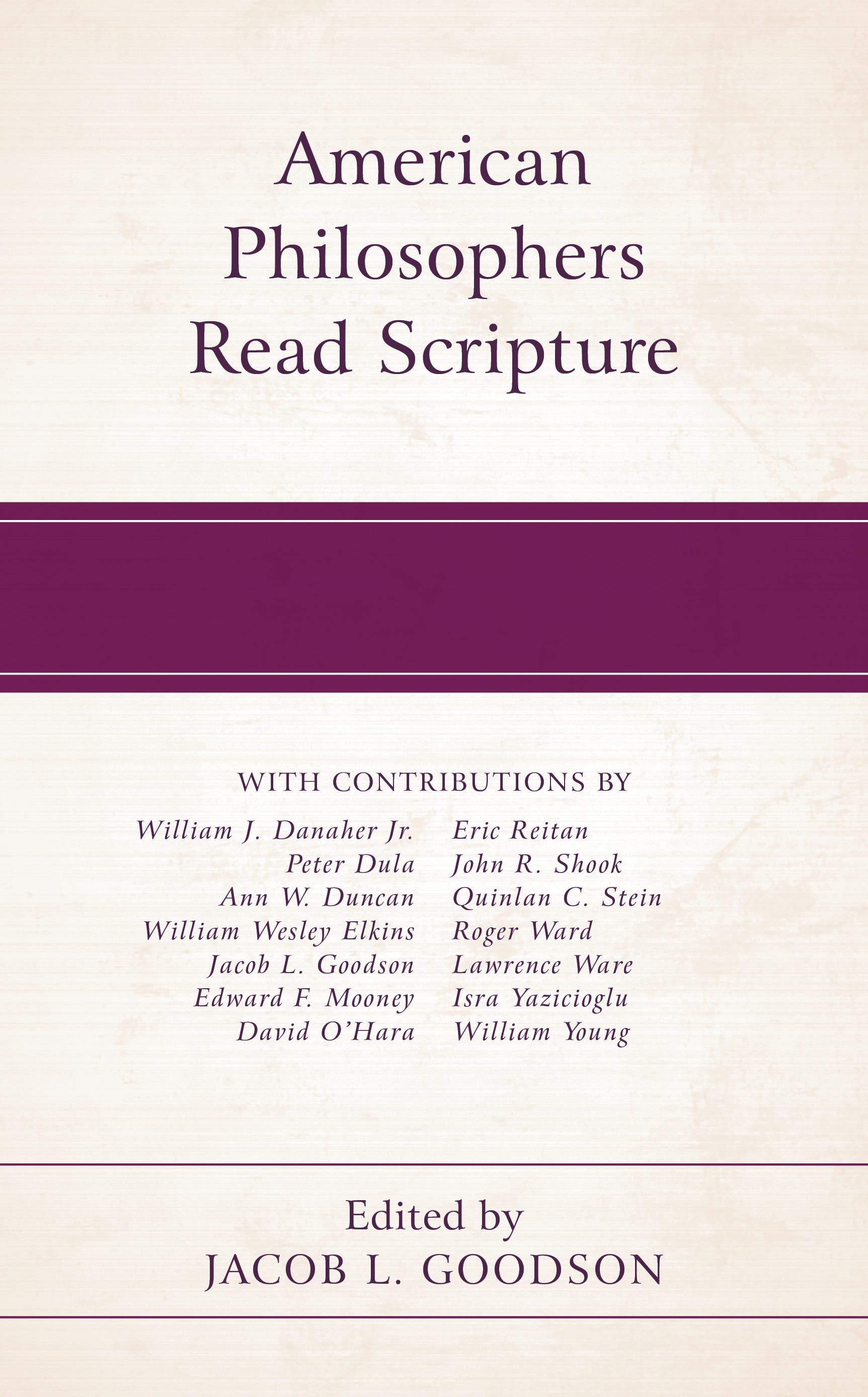 Cover image for American Philosophers Read Scripture
