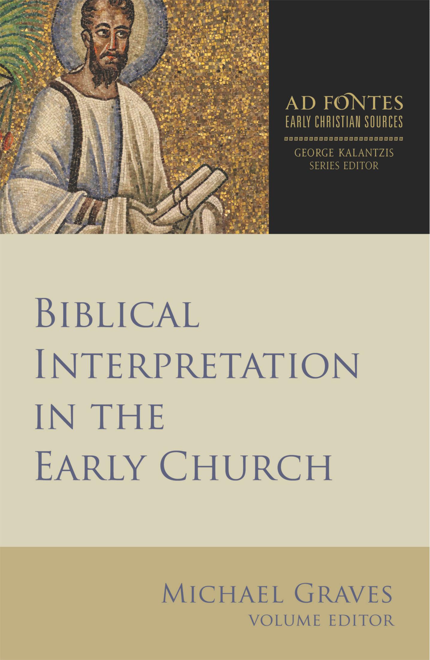 Cover image for Biblical Interpretation in the Early Church