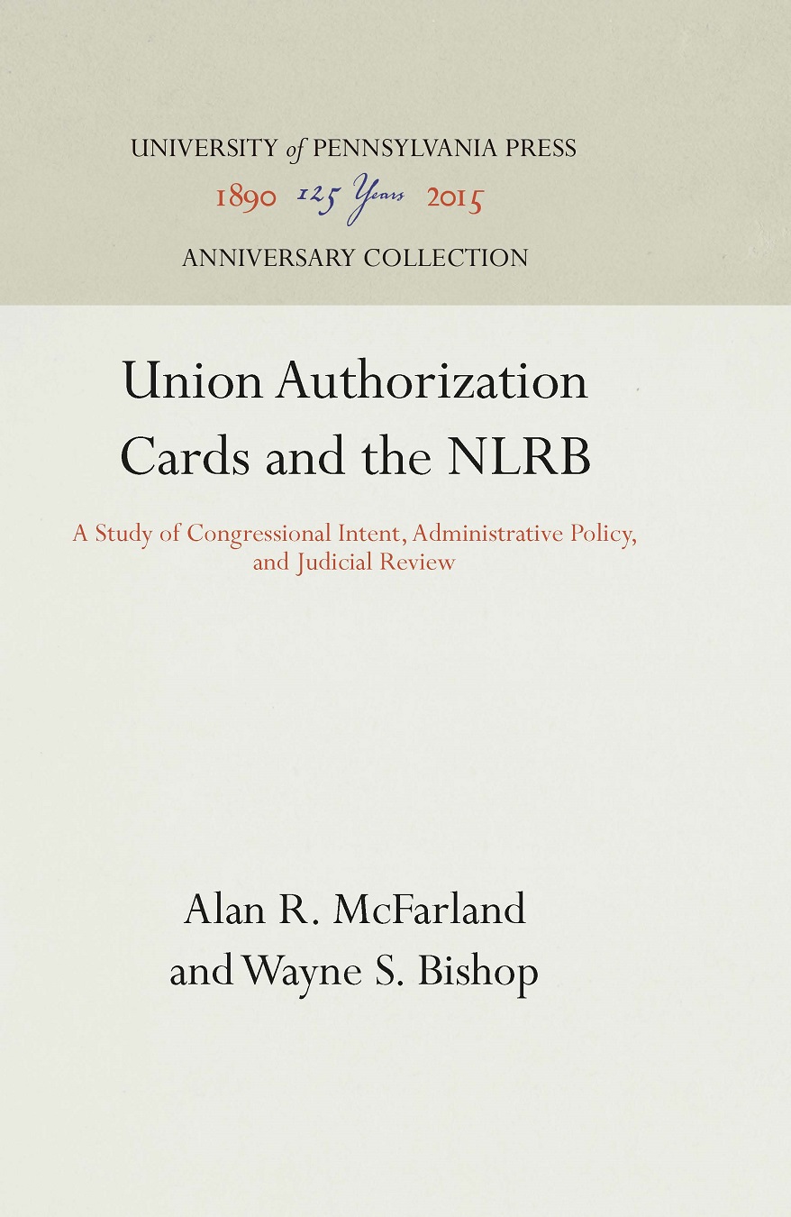 Cover image for Union Authorization Cards and the NLRB