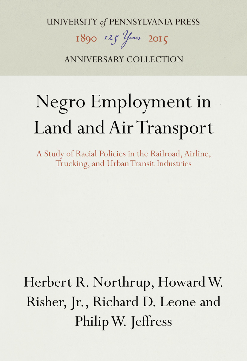 Cover image for Negro Employment in Land and Air Transport