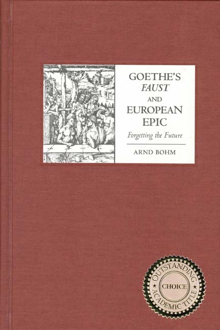 Cover image for Goethe's <I>Faust</I> and European Epic