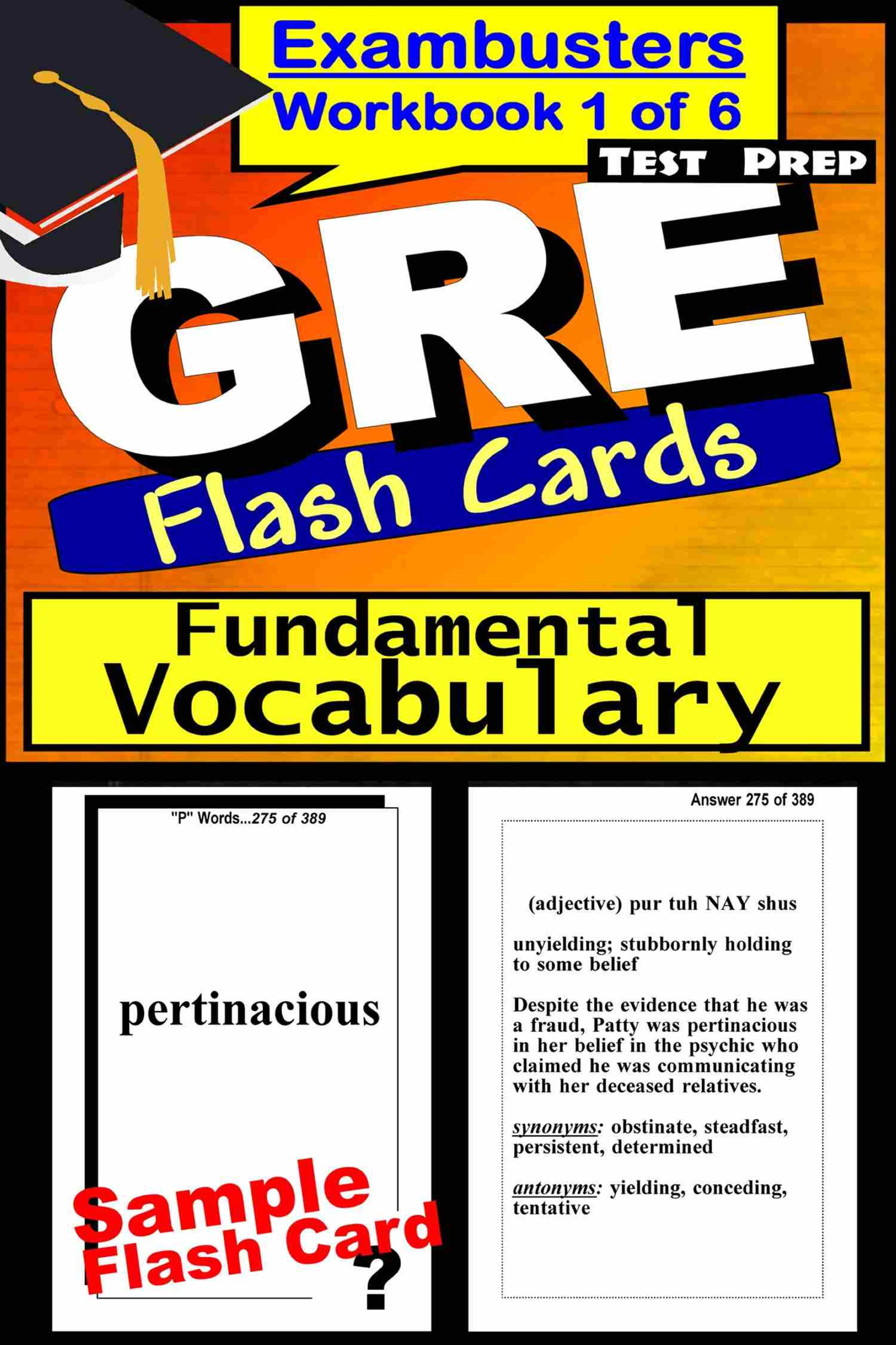 Cover image for GRE Test Prep Essential Vocabulary 1 Review--Exambusters Flash Cards--Workbook 1 of 6
