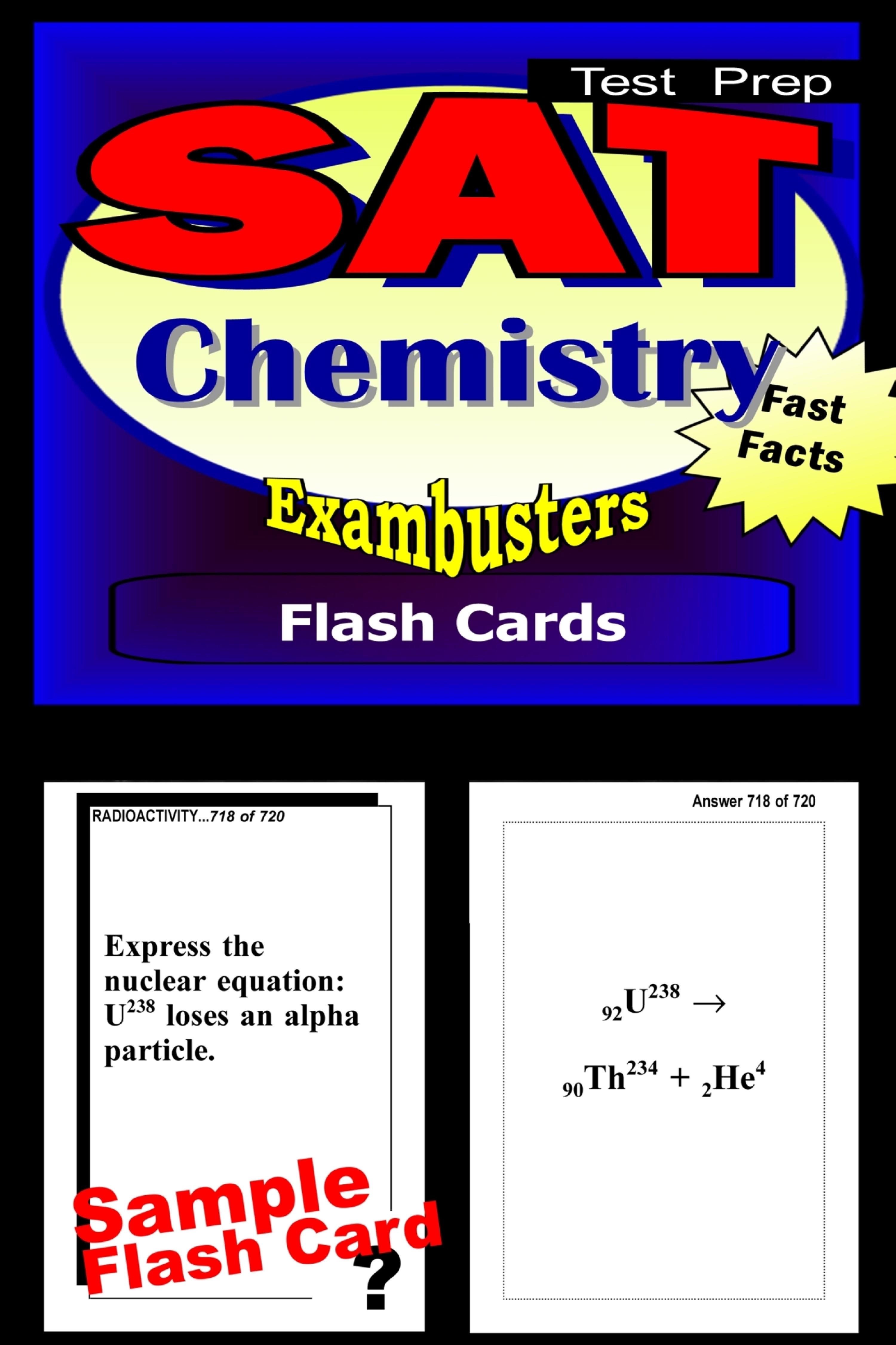 Cover image for SAT Chemistry Test Prep Review--Exambusters Flash Cards
