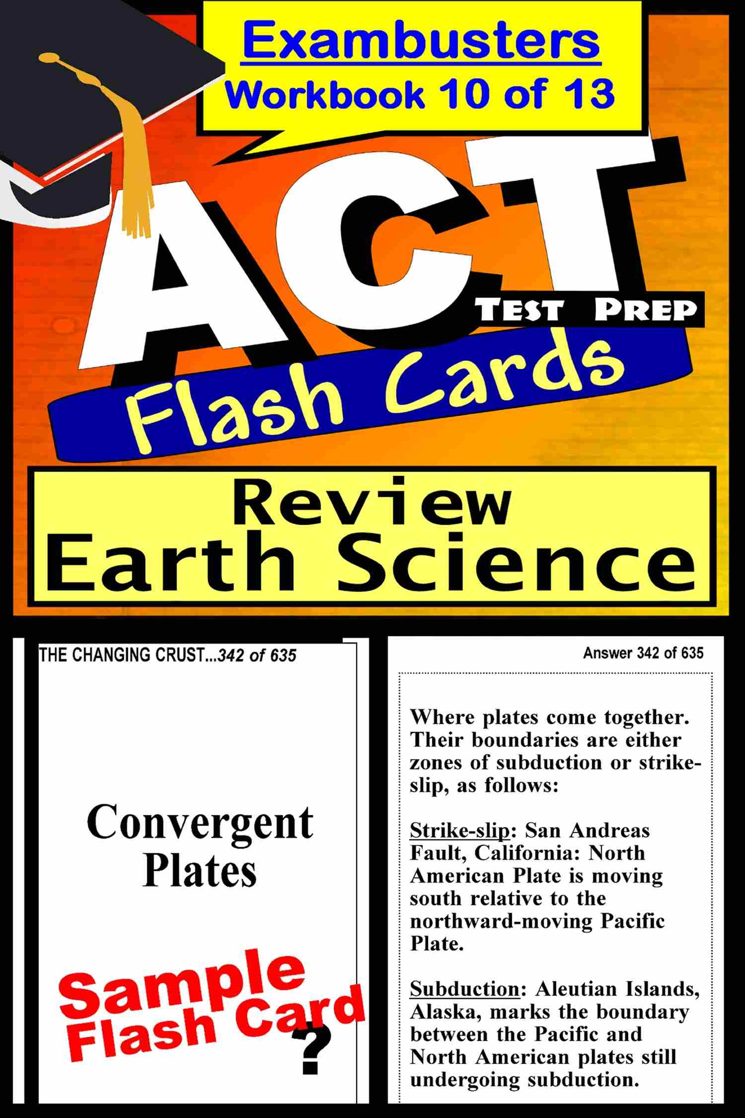 Cover image for ACT Test Prep Earth Science Review--Exambusters Flash Cards--Workbook 10 of 13
