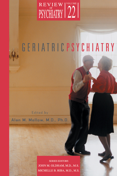 Geriatric Psychiatry