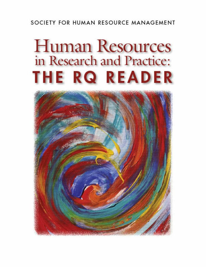 Human Resources in Research and Practice