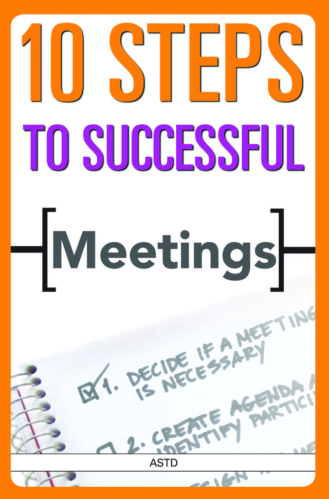 Cover image for 10 Steps to Successful Meetings