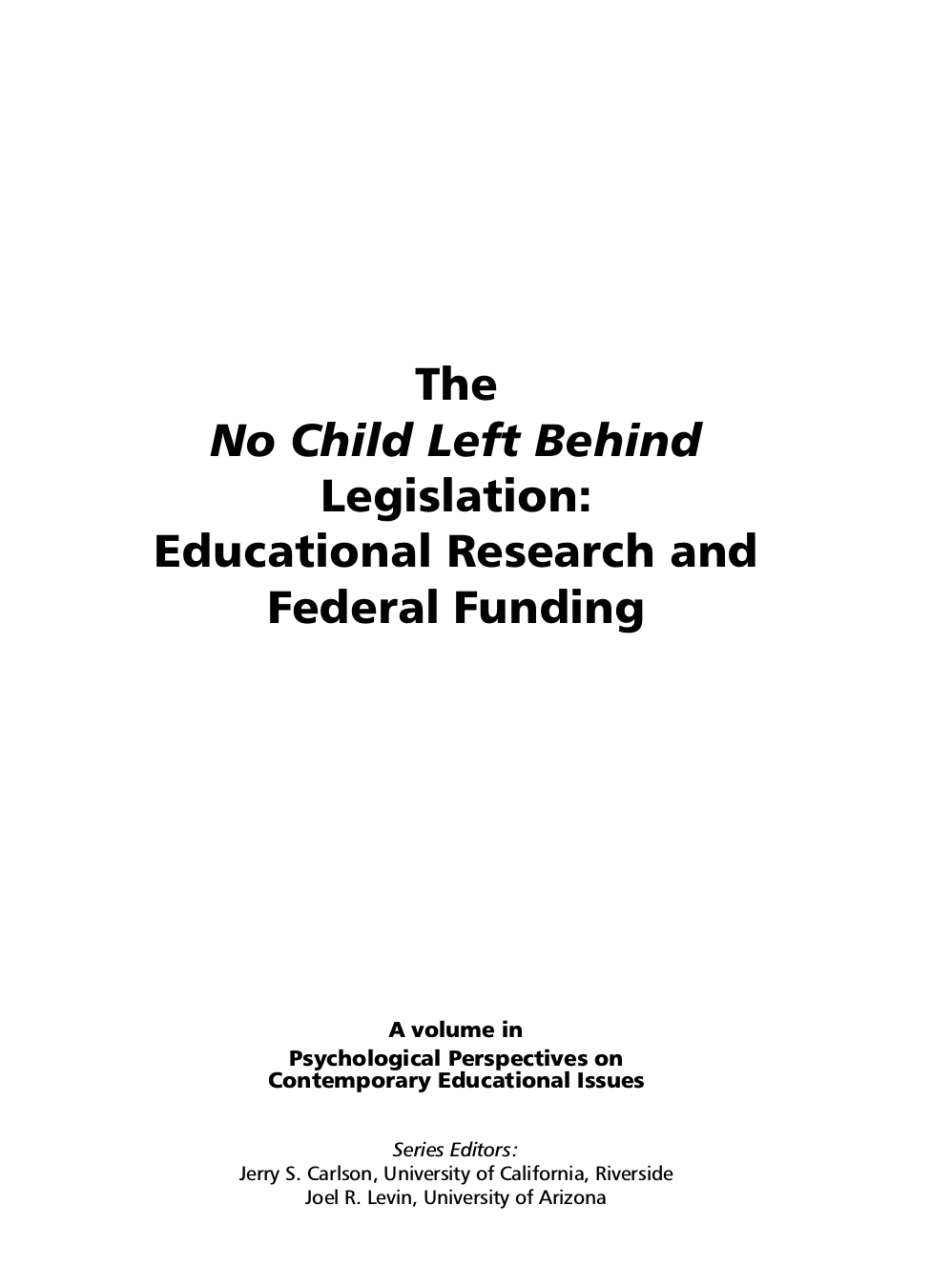 the effects of no child left behind legislation essay The impact of the no child left behind act on thinking of public education and the effect of federal legislation on “no child left behind” is the title. the effects of no child left behind legislation essay The impact of the no child left behind act on thinking of public education and the effect of federal legislation on “no child left behind” is the title.