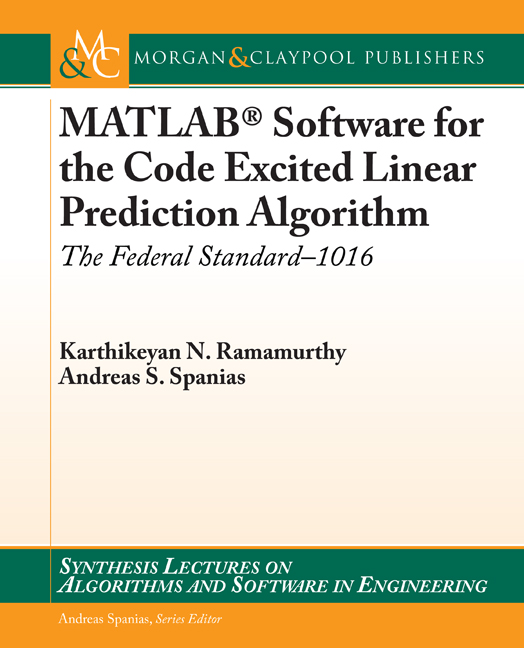 MATLAB Software for the Code Excited Linear Prediction Algorithm