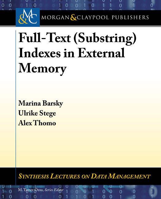 Full-Text (Substring) Indexes in External Memory