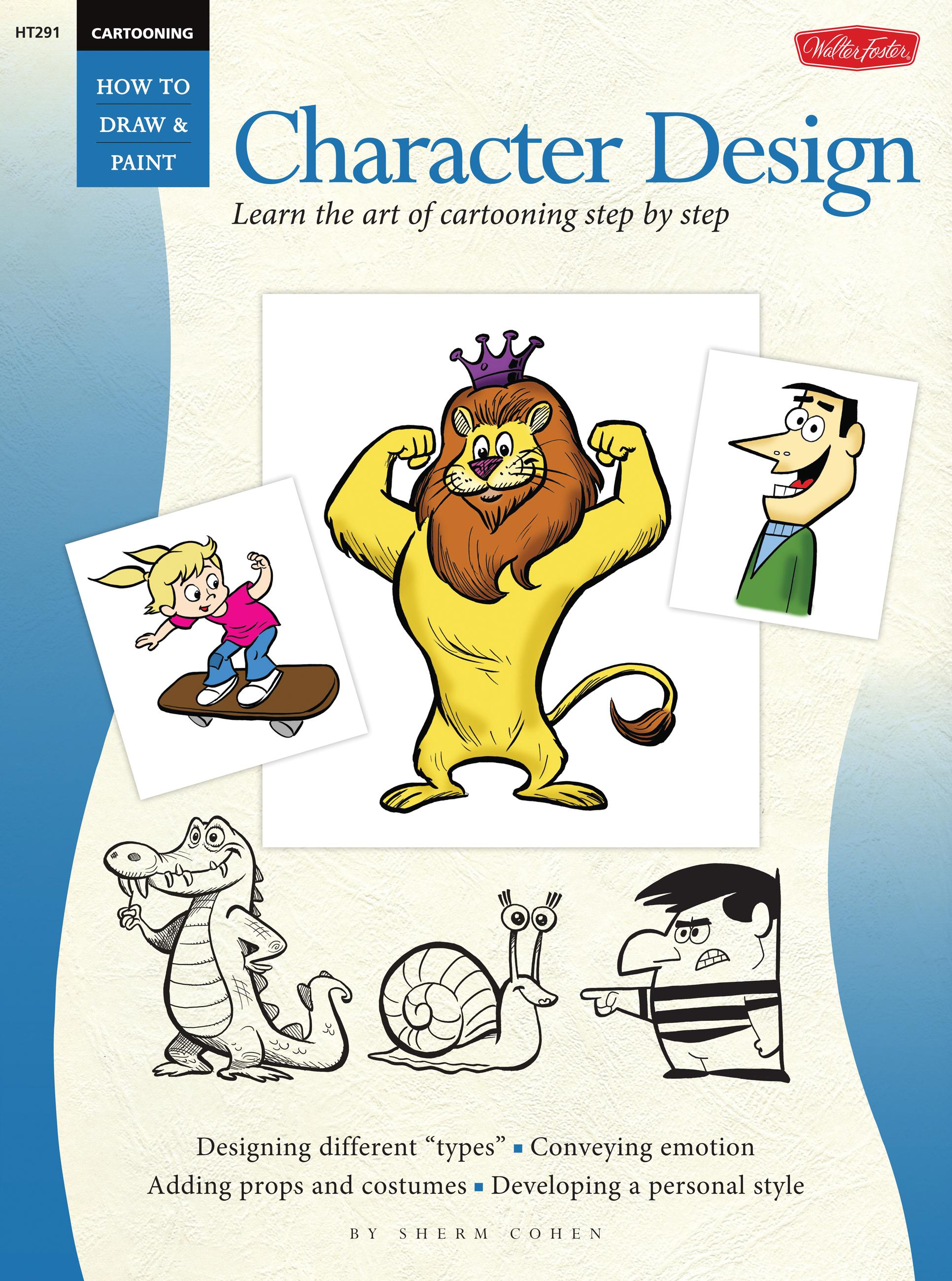 Cover image for Cartooning: Character Design