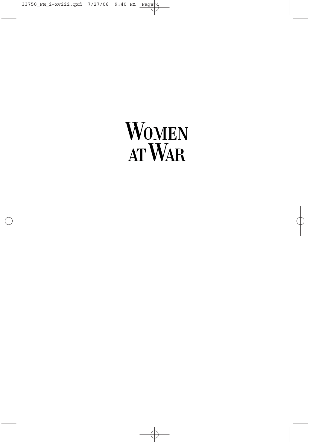 Cover image for Women at War