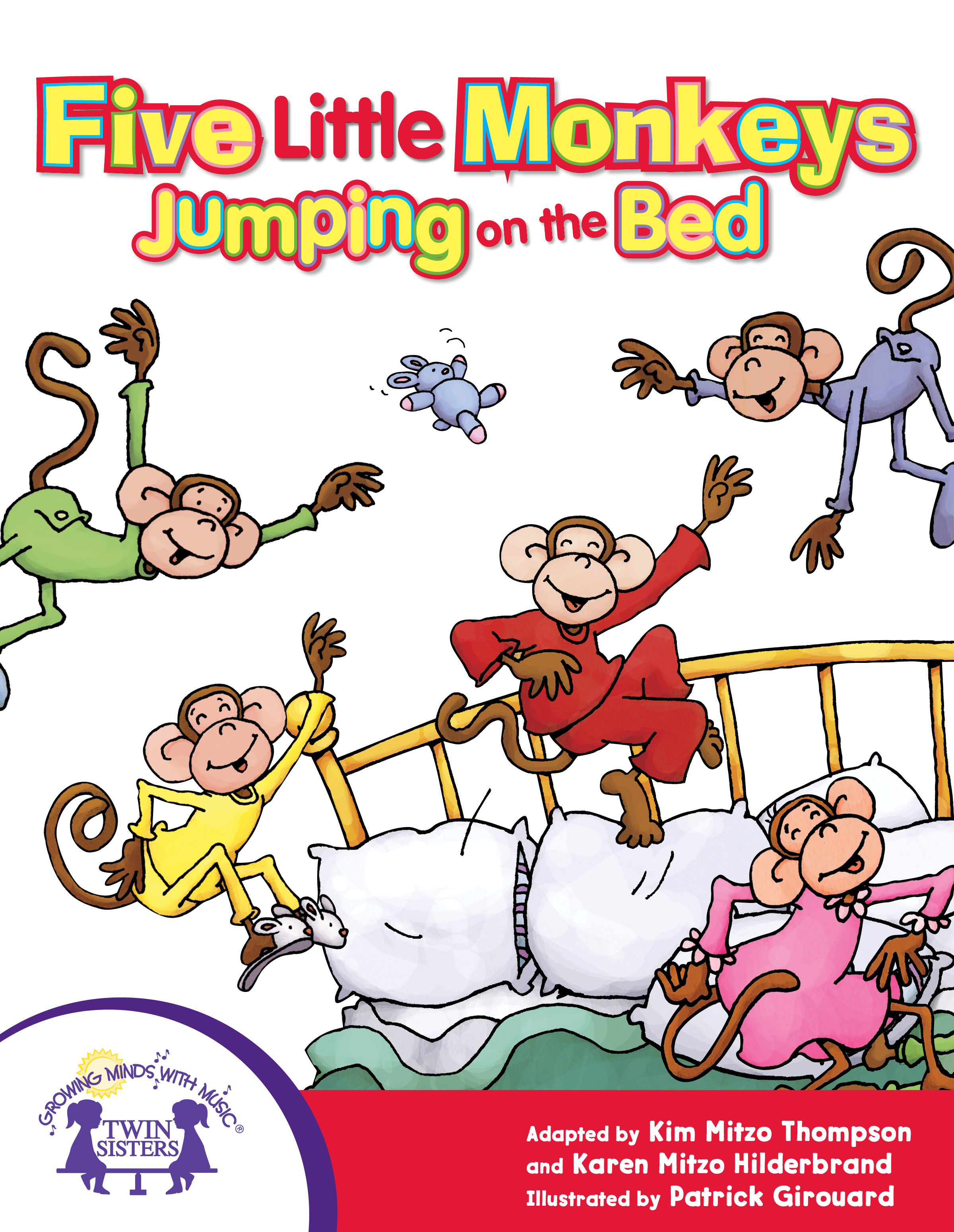 Cover image for Five Little Monkeys Jumping On The Bed