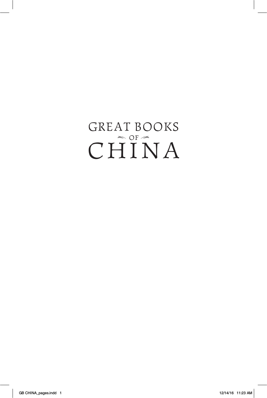 Cover image for Great Books of China