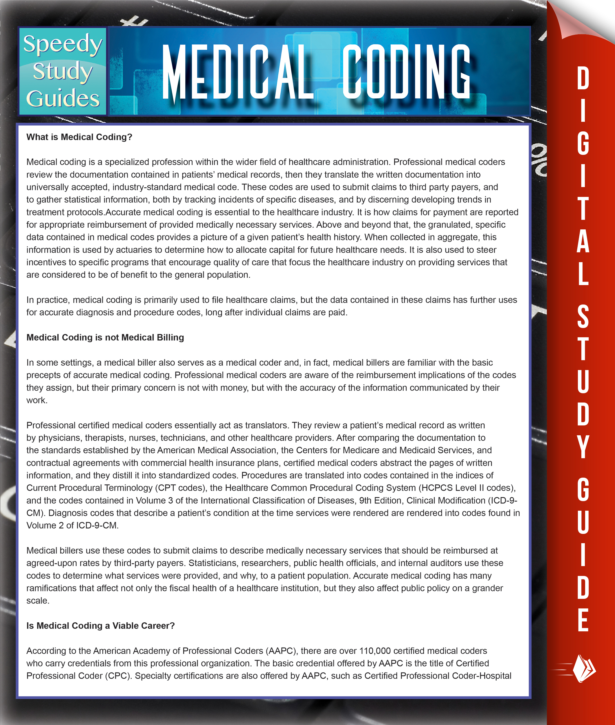 Medical Coding Speedy Study Guides