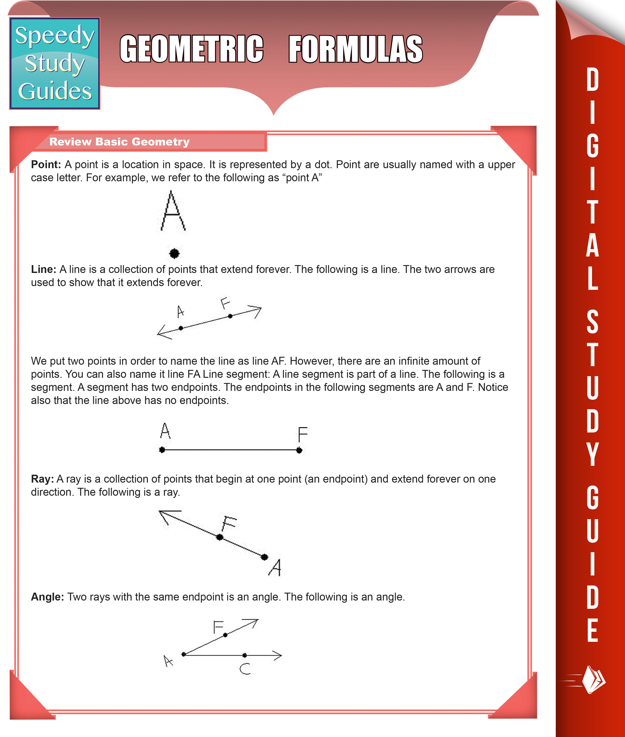 Geometric Formulas (Speedy Study Guides)