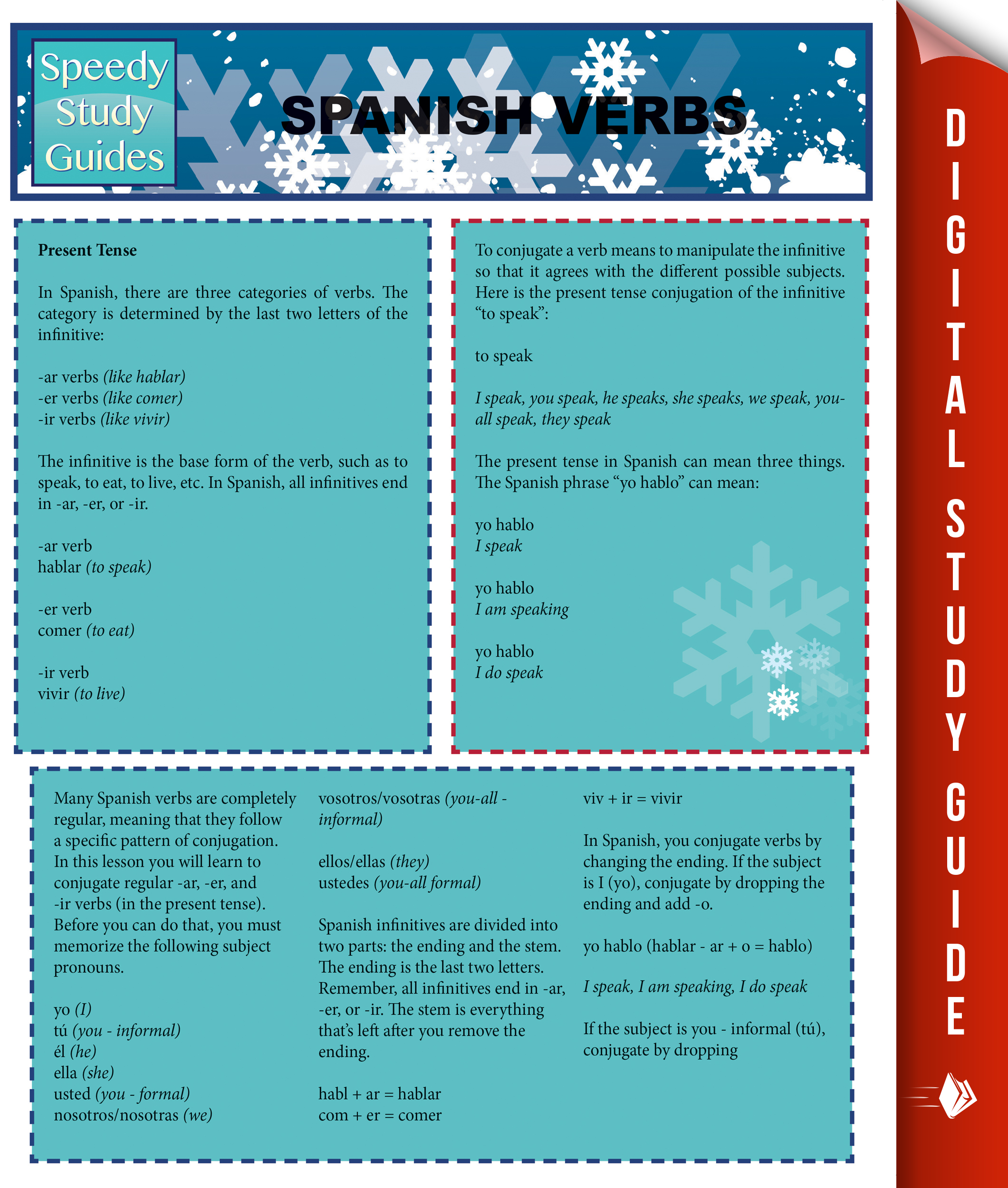 Spanish Verbs (Speedy Study Guides)