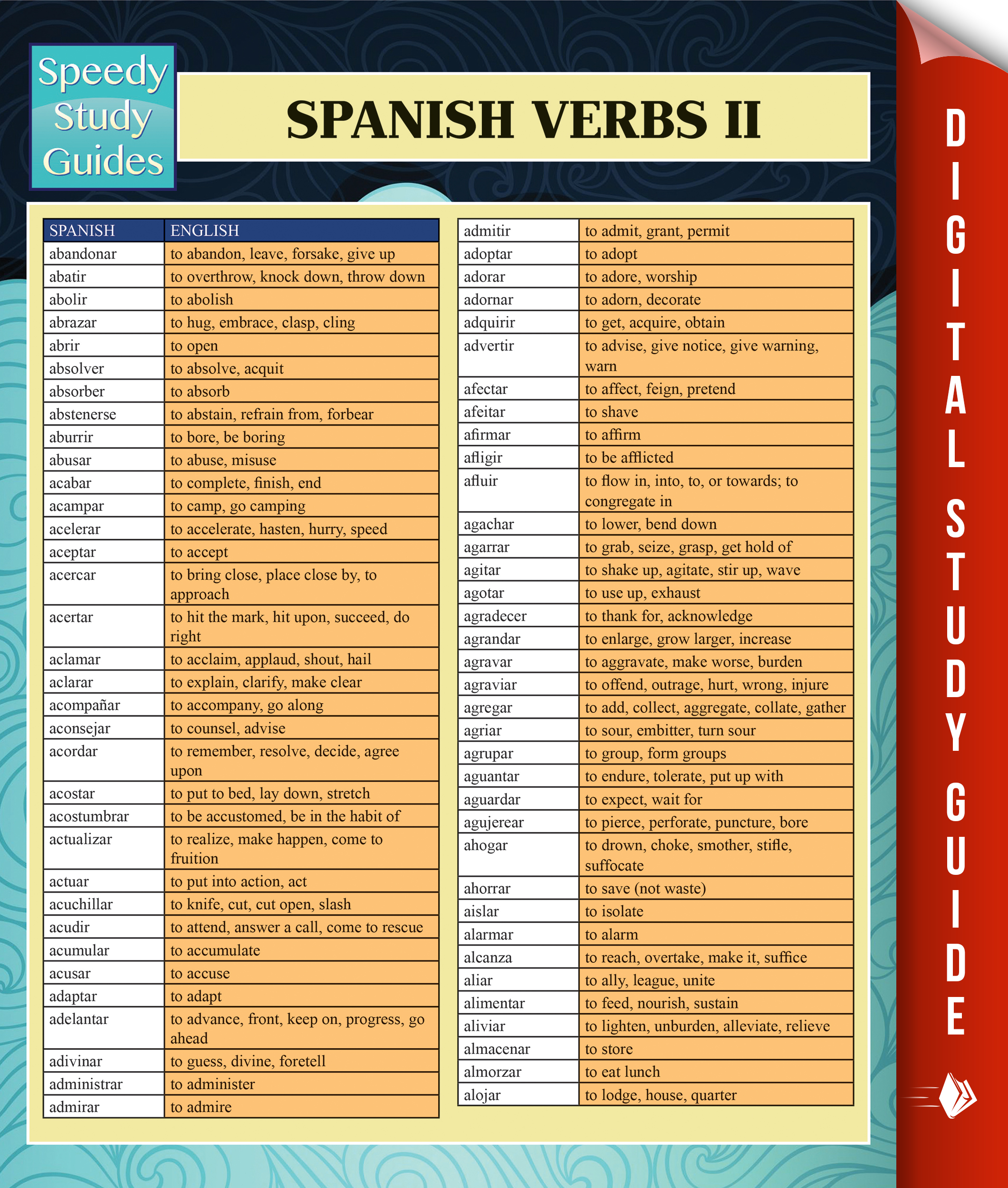 Spanish Verbs II (Speedy Language Study Guides)