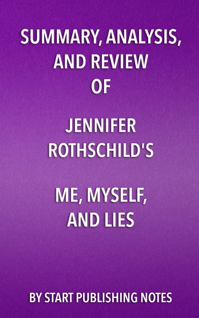 Cover image for Summary, Analysis, and Review of Jennifer Rothschild's Me, Myself, and Lies
