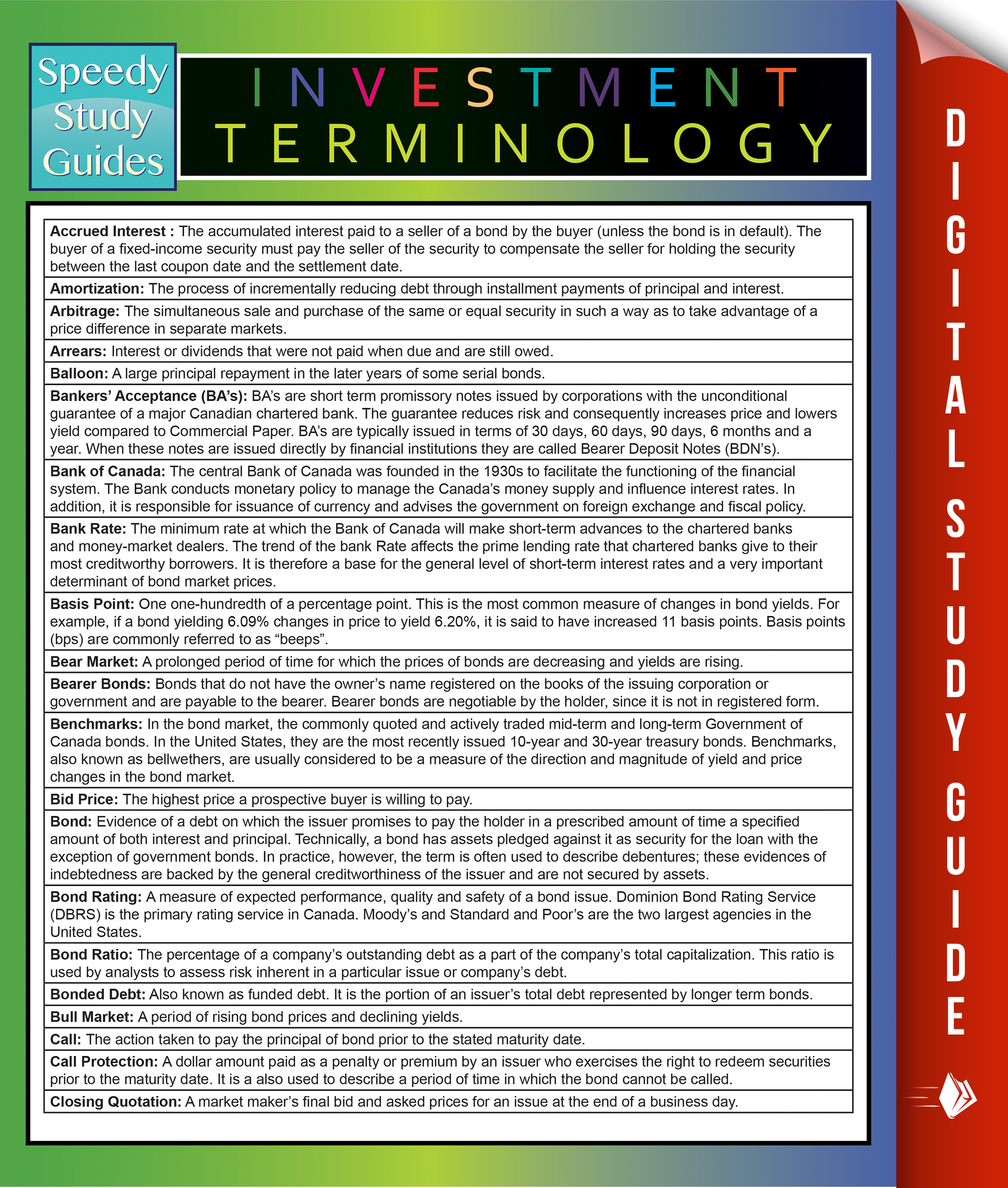 Investment Terminology