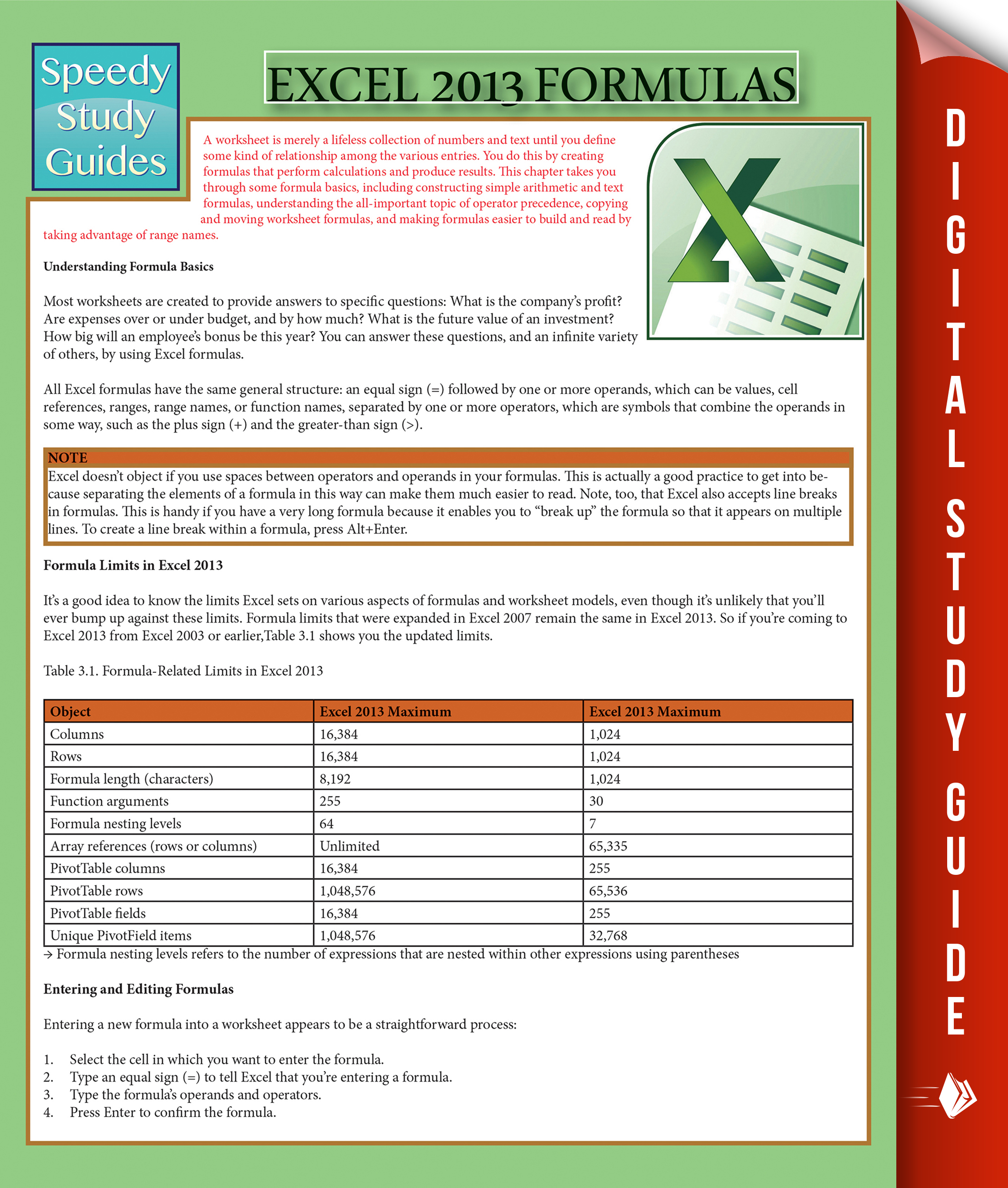 Excel 2013 Formulas