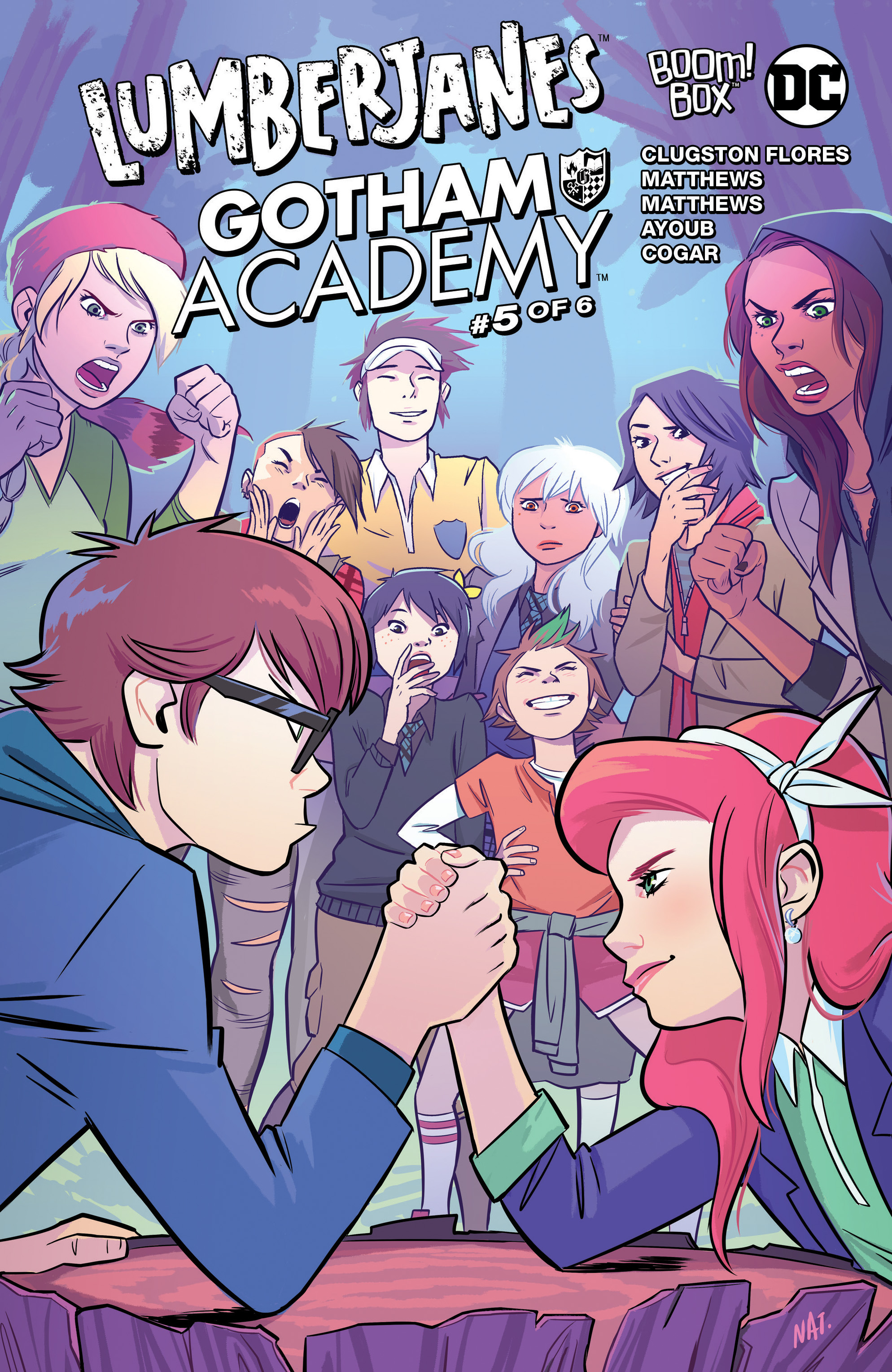 Cover image for Lumberjanes/Gotham Academy #5