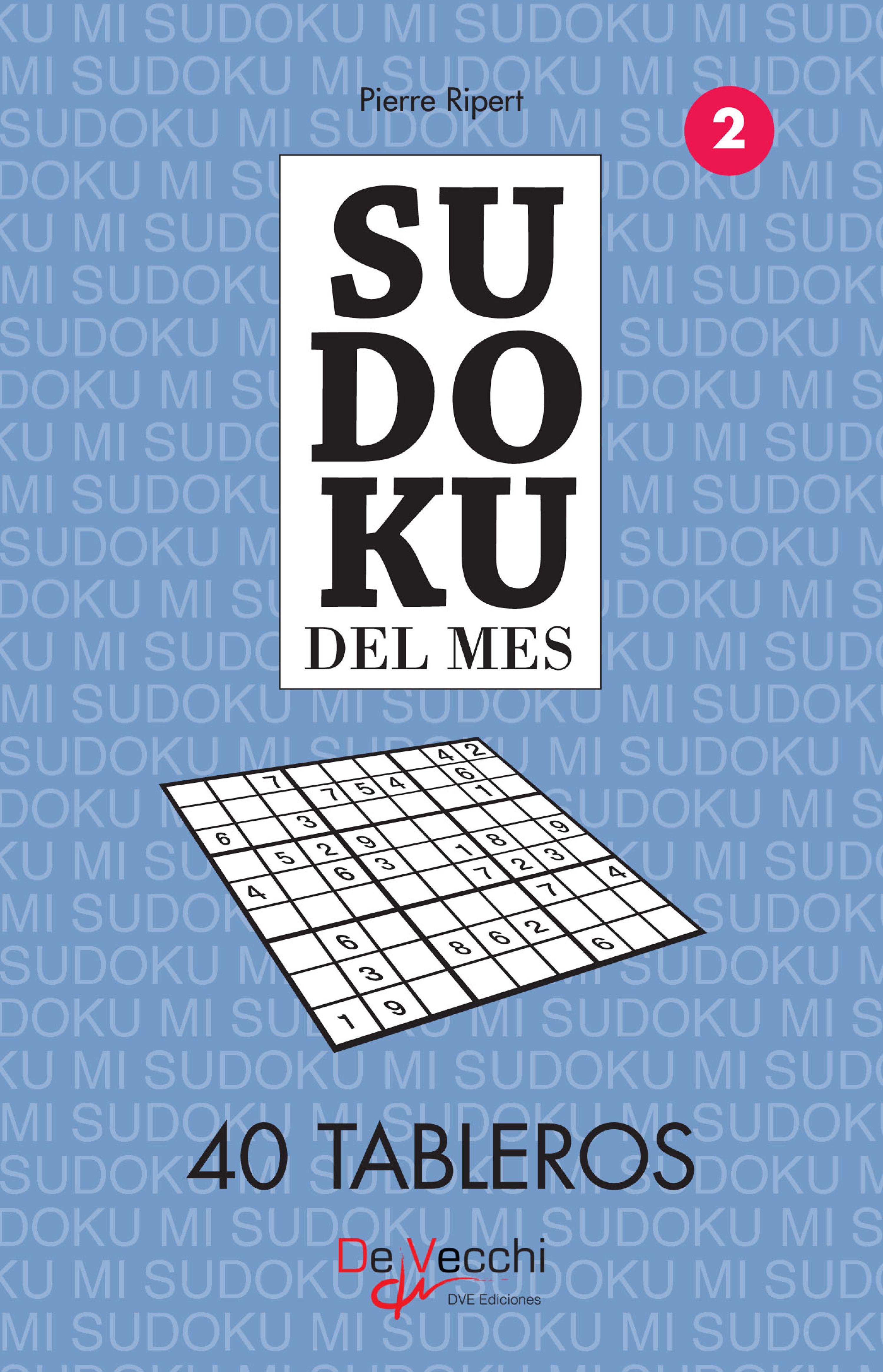 Cover image for Sudoku del mes 2 - 40 tableros