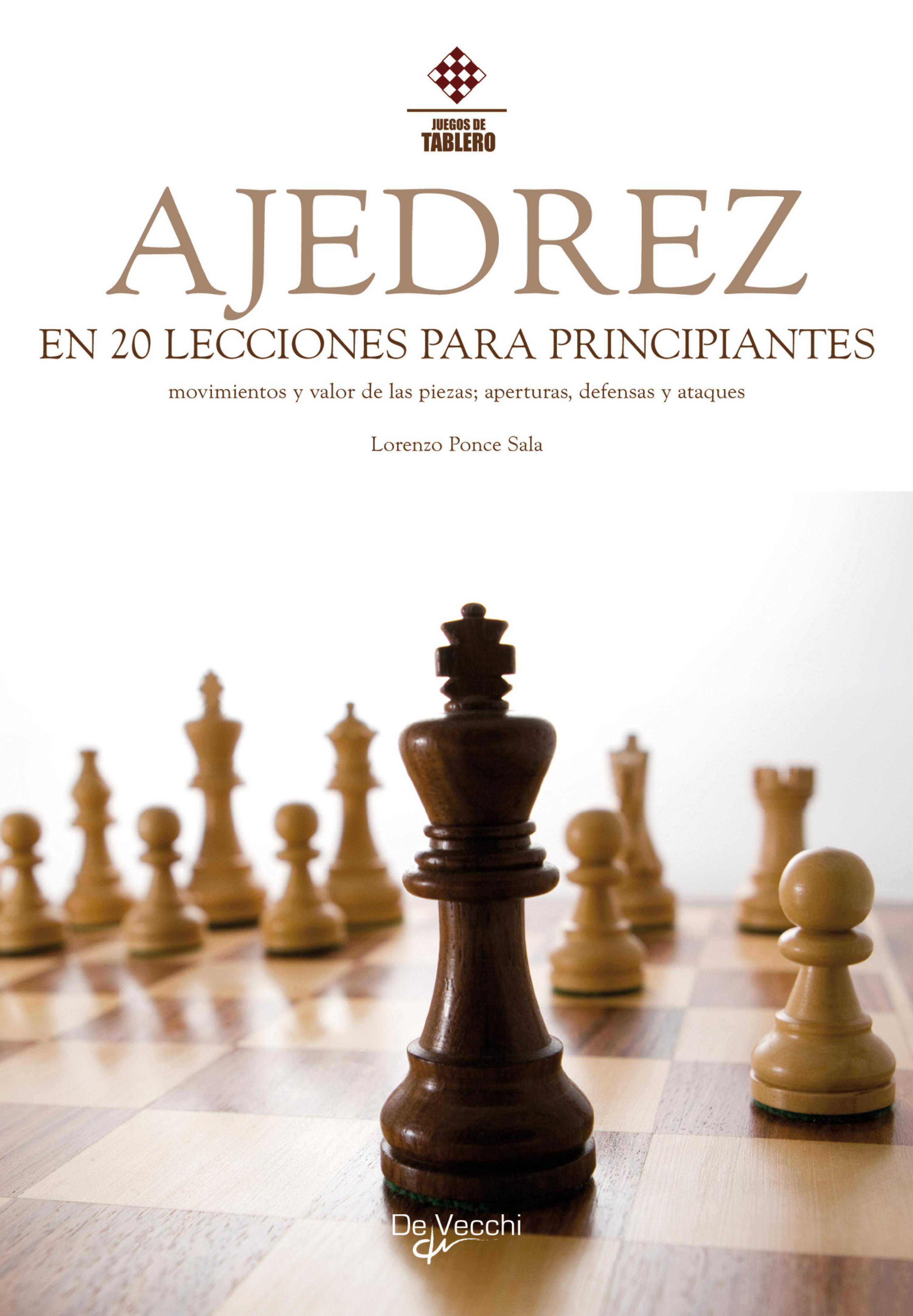 Cover image for El ajedrez en 20 lecciones para principiantes