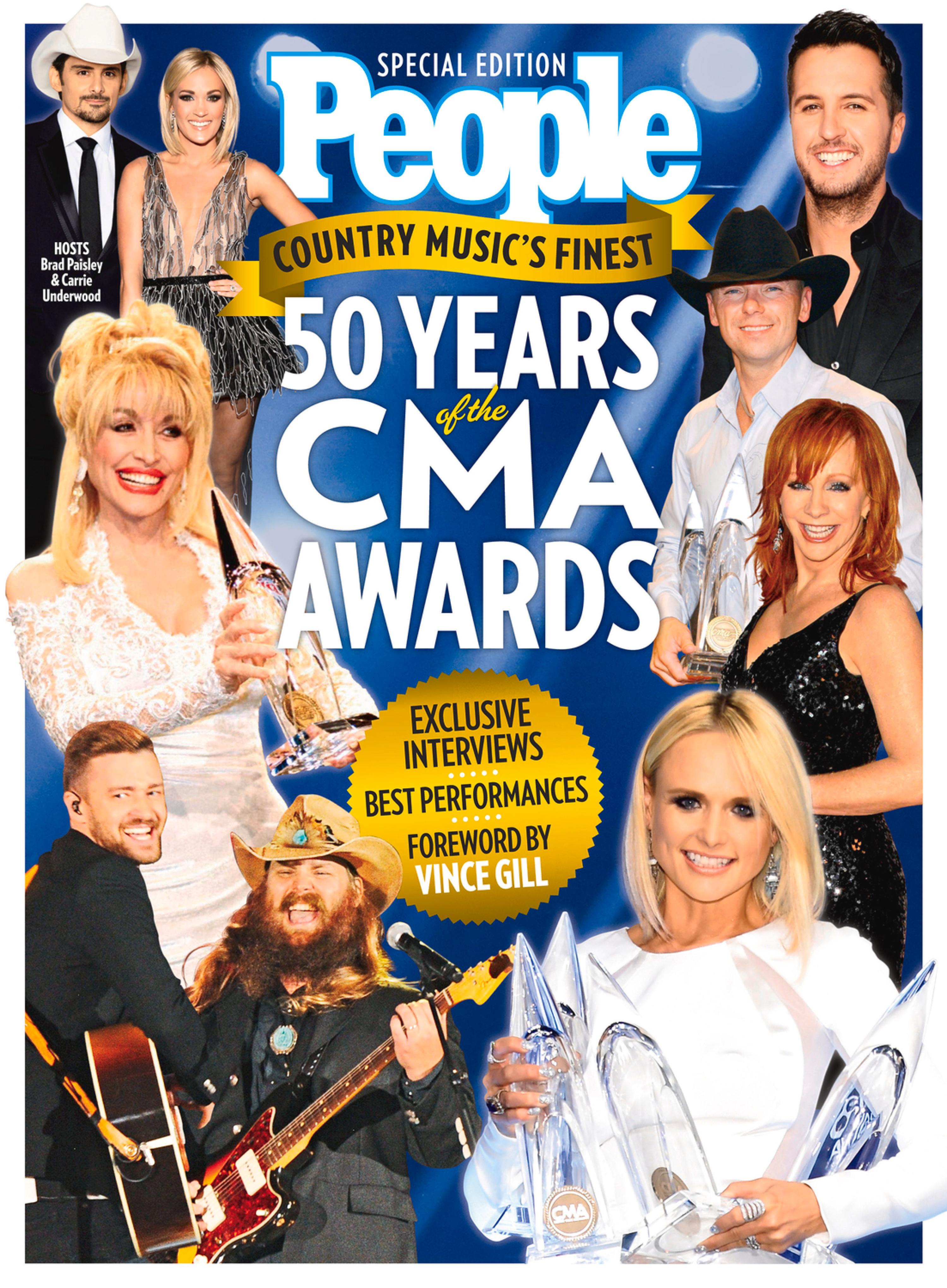 Cover image for PEOPLE 50 Years of the CMA Awards