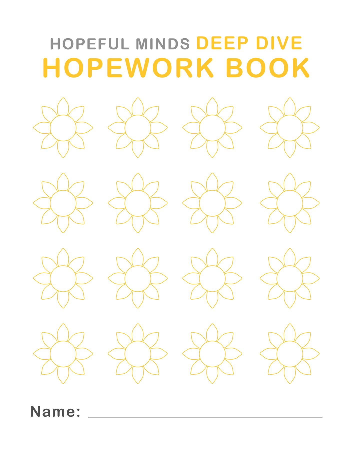 Cover image for Hopeful Minds Deep Dive Hopework Book