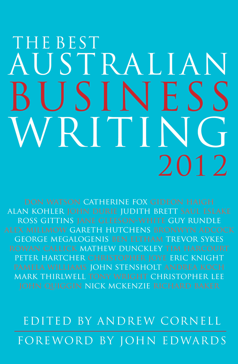 The Best Australian Business Writing 2012