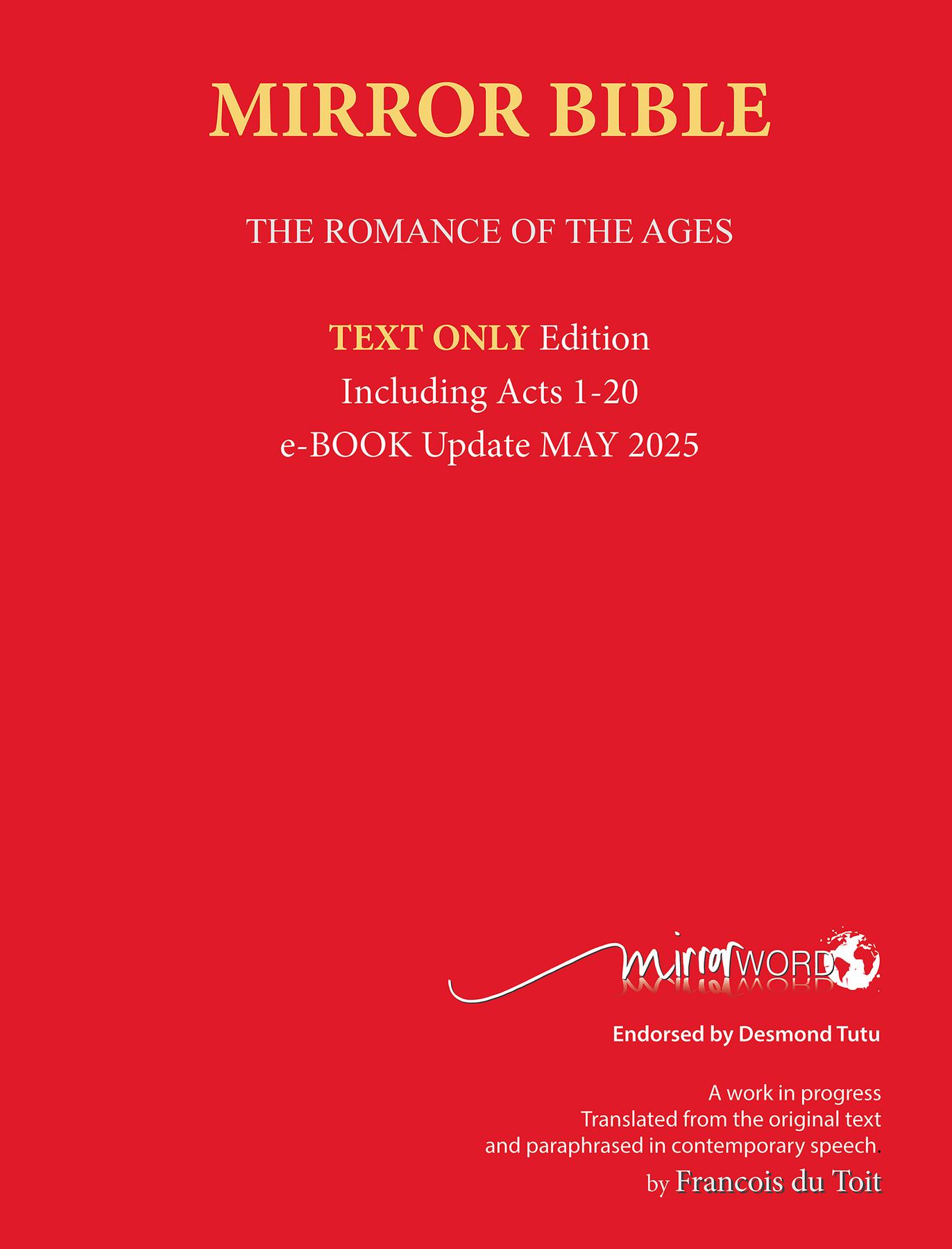 Cover image for Mirror Study Bible JUNE 2024 Latest updated 3 Volumes Merged into One E-Book