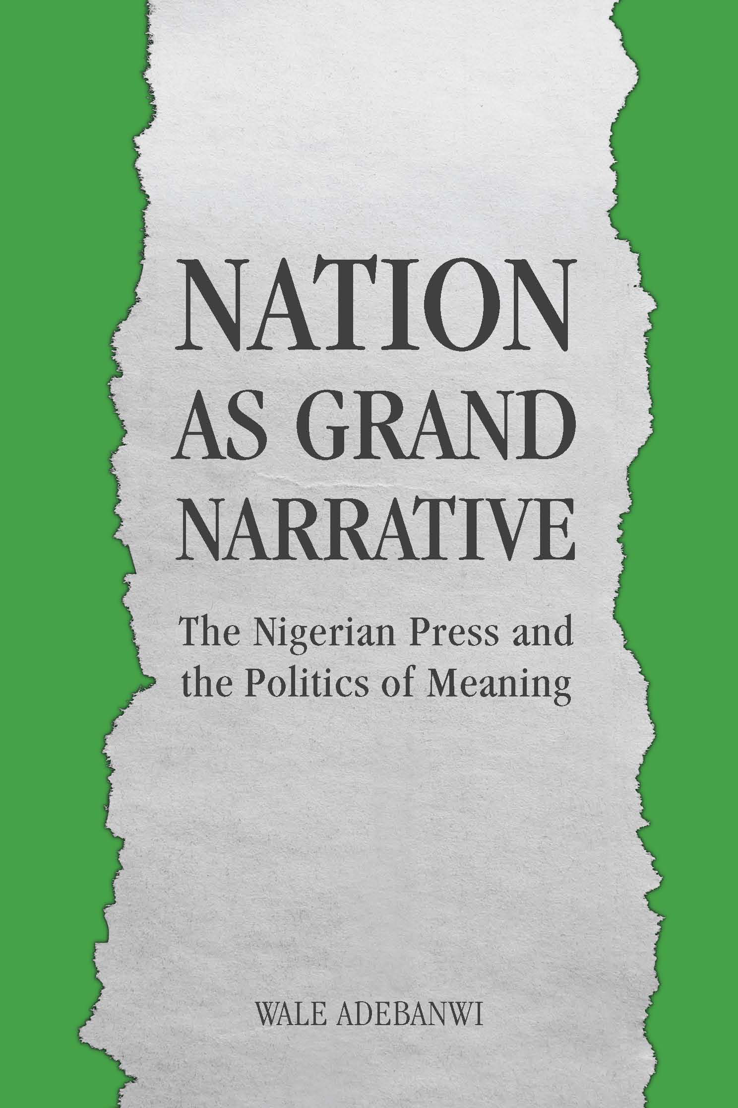 Cover image for Nation as Grand Narrative