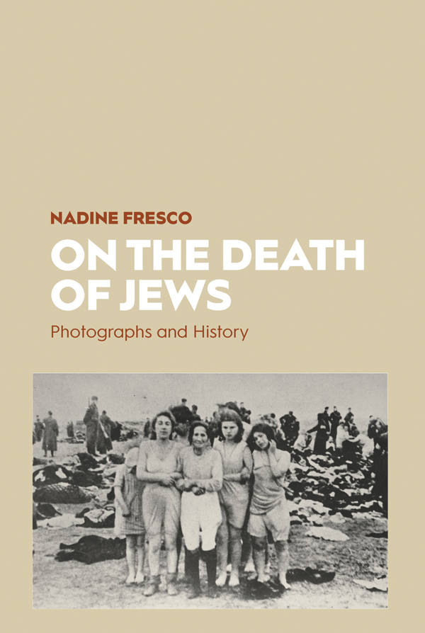 Cover image for On the Death of Jews