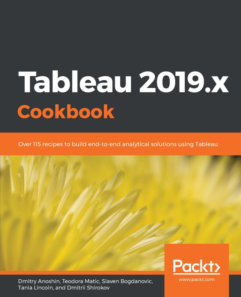 Cover image for Tableau 2019.x Cookbook