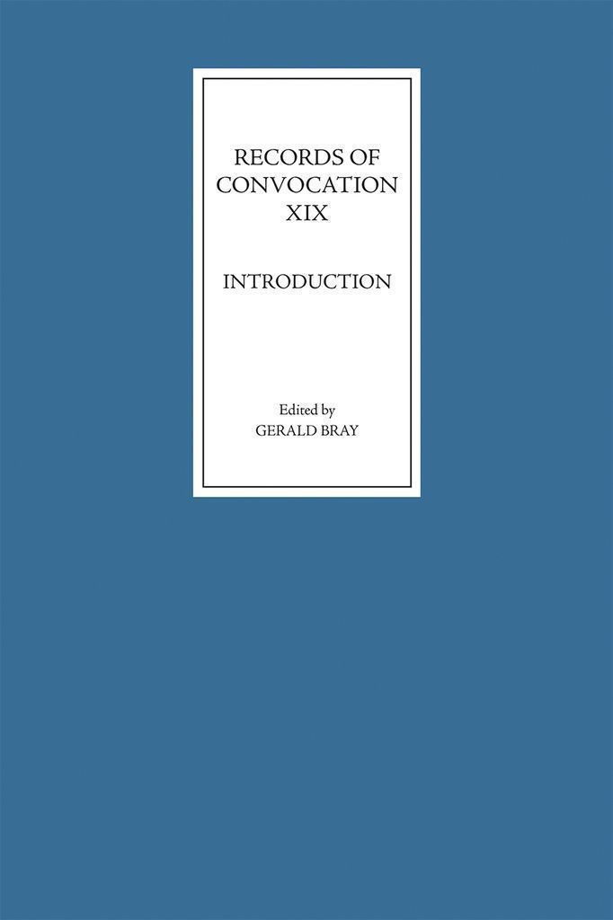 Cover image for Records of Convocation XIX: Introduction