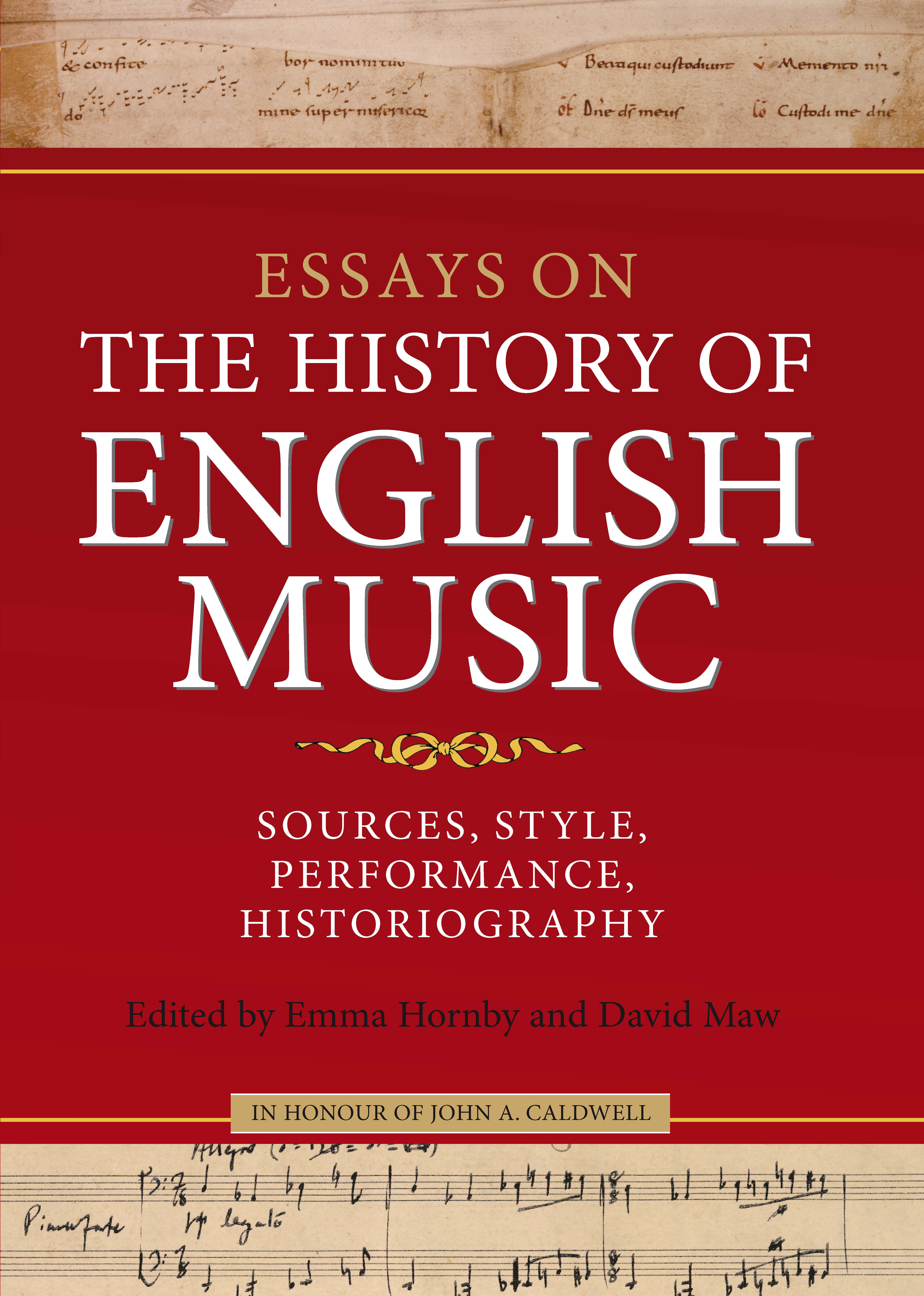 Cover image for Essays on the History of English Music in Honour of John Caldwell