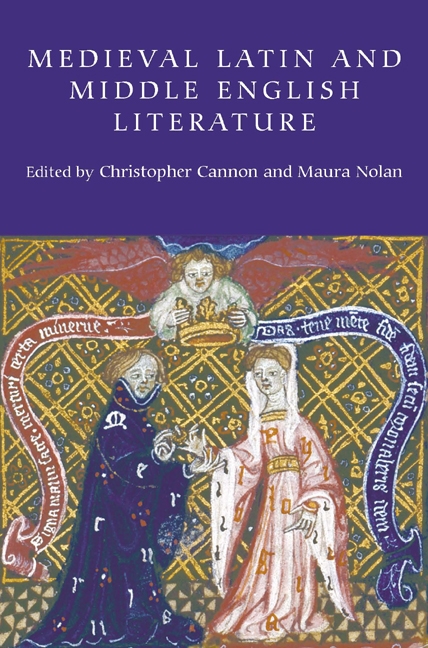 Cover image for Medieval Latin and Middle English Literature