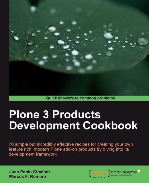 Plone 3 Products Development Cookbook