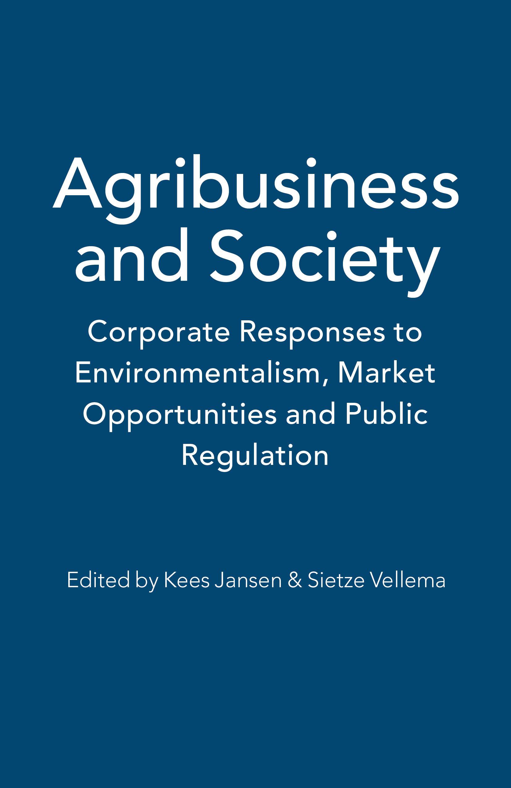 Cover image for Agribusiness and Society