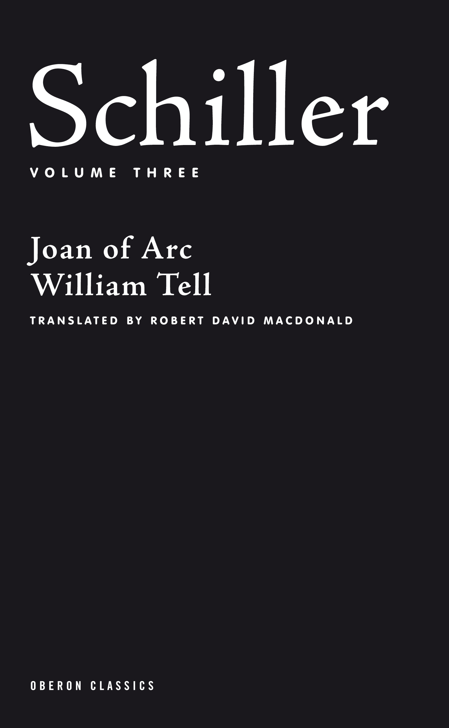 Cover image for Schiller: Volume Three
