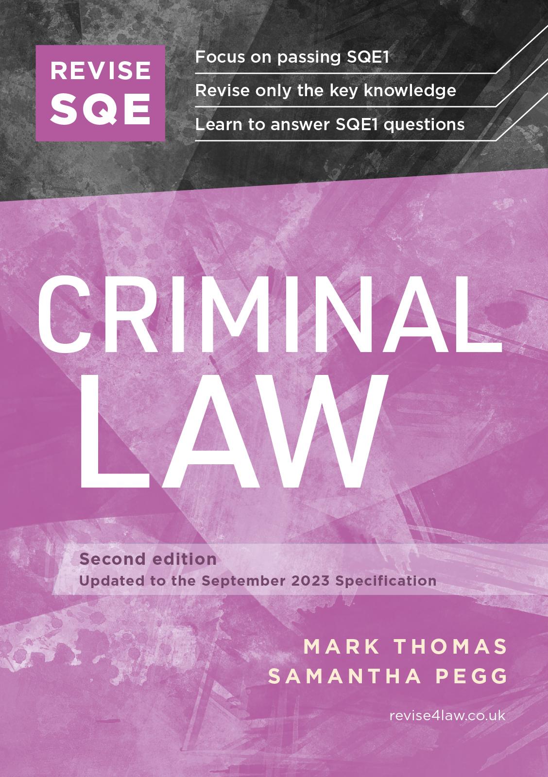 Cover image for Revise SQE Criminal Law
