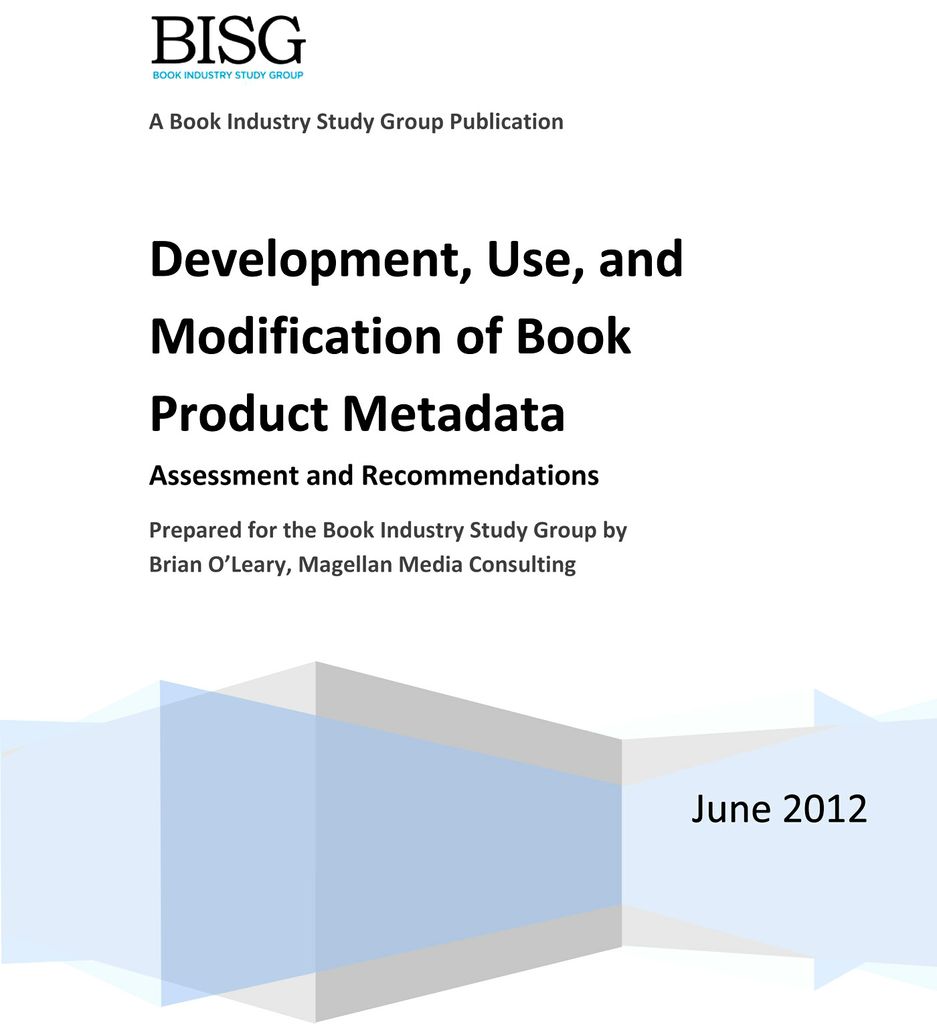 Development, Use, and Modification of Book Product Metadata