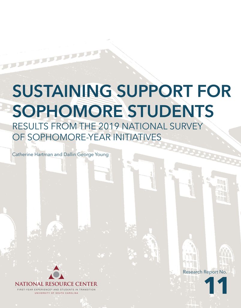 Cover image for Sustaining Support for Sophomore Students