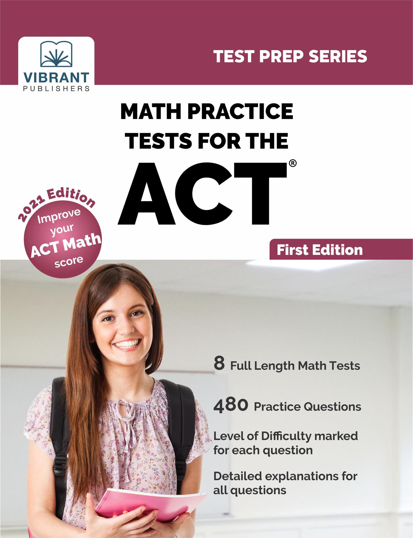 Math Practice Tests For The ACT by: Vibrant Publishers - 9781949395877 |  Sns-Brigh10