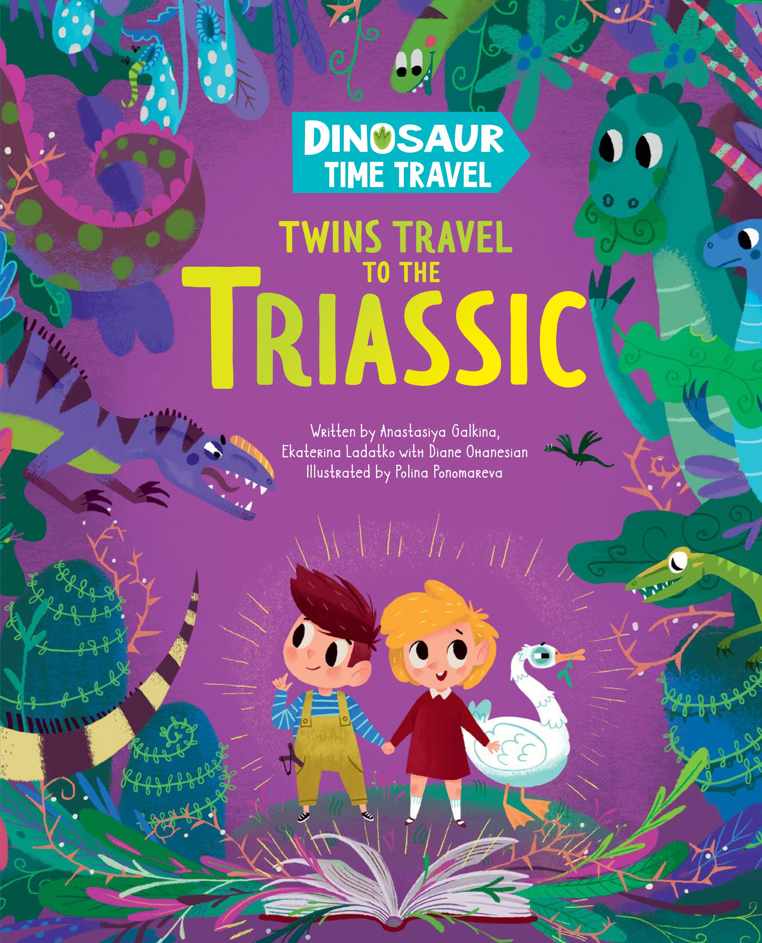 Cover image for Twins Travel to the Triassic