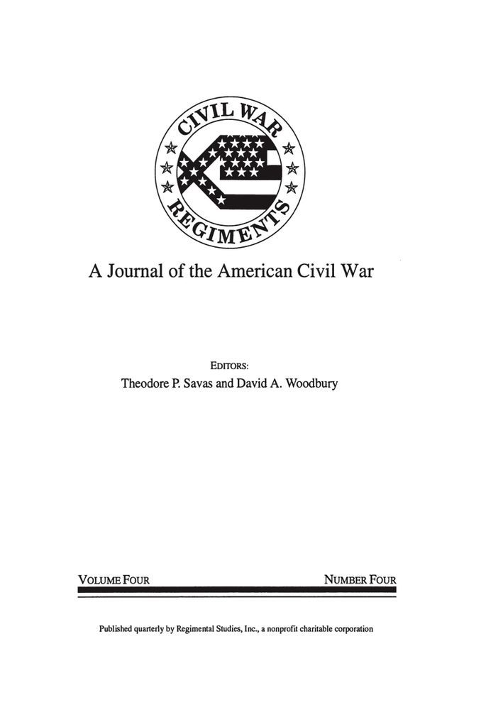 Cover image for A Journal of the American Civil War: V4-4