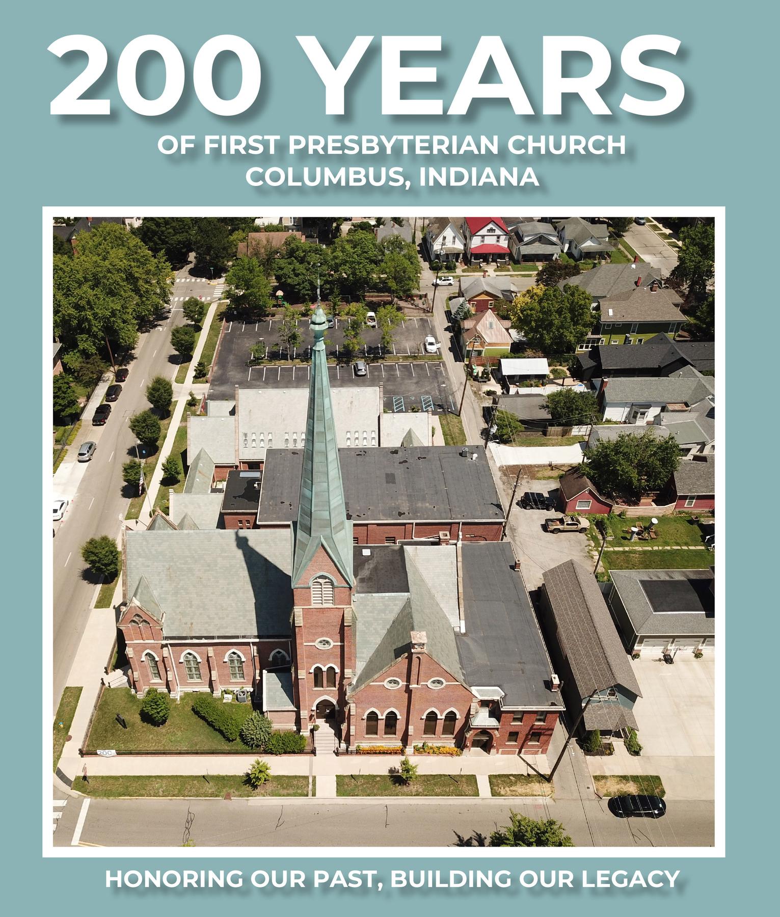 Cover image for 200 Years of First Presbyterian Church Columbus, Indiana