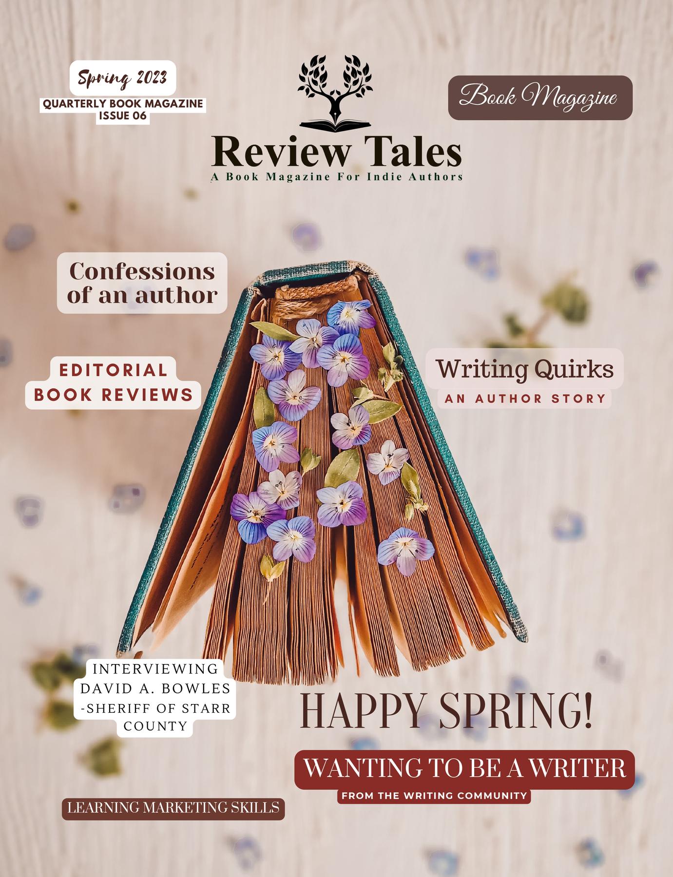 Cover image for Review Tales - A Book Magazine For Indie Authors - 6th Edition (Spring 2023)
